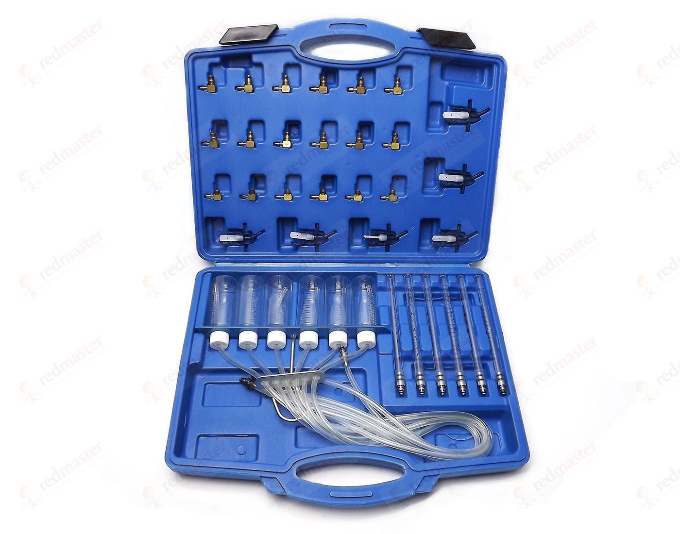 Набор инструментов для проверки дизельных форсунок Common-Rail в комплекте с адаптерами 31пр., в кейсе Rock FORCE RF-902G8