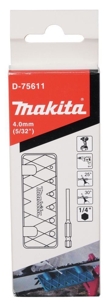 Напильник-бита 4,0 мм с шаблоном для заточки пильной цепи MAKITA D-75611