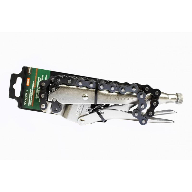 Съемник масляного фильтра цепной с фиксацией (? 120mm) Rock FORCE RF-61901A