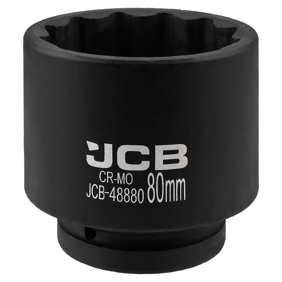 Головка ударная 1'', 80мм (12гр.)  JCB JCB-48880