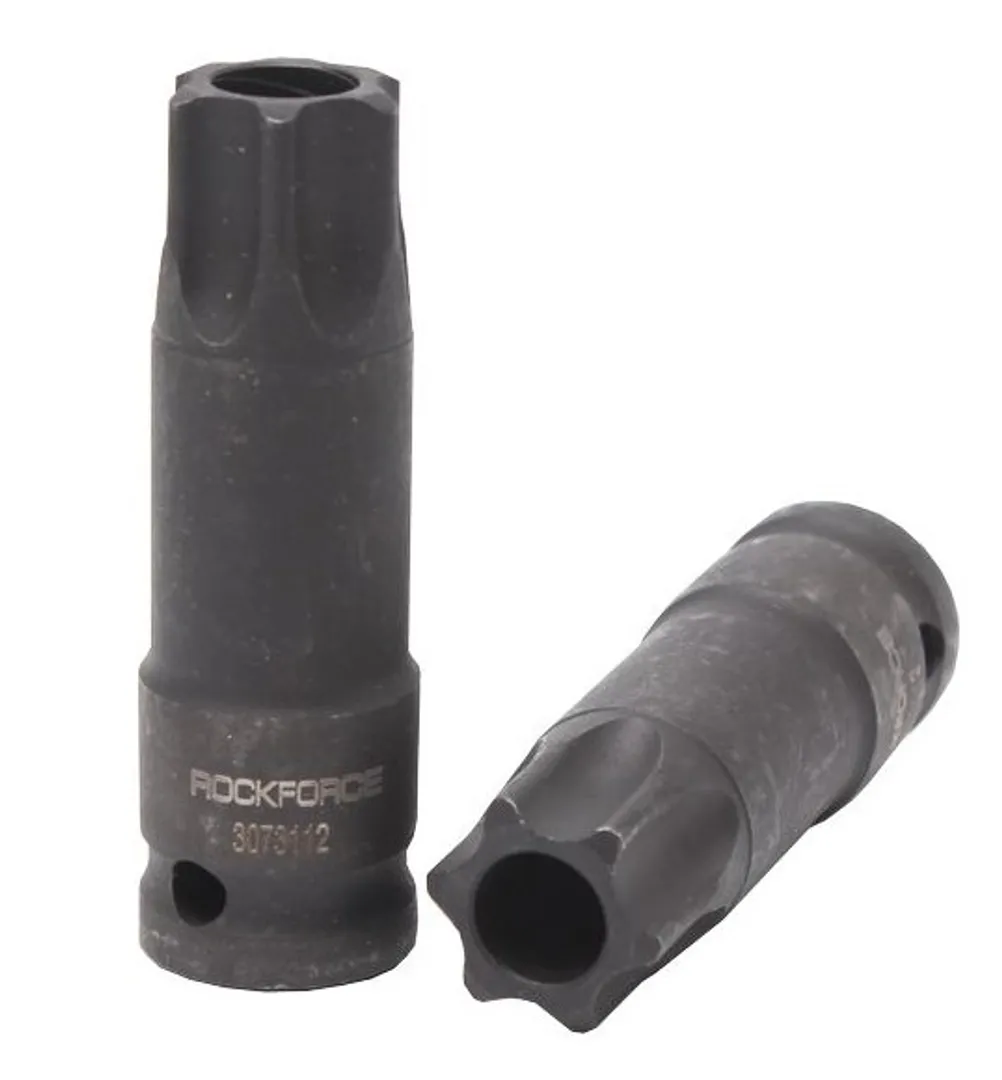 Головка-бита TORX ударная TH45 с отверстием, 1/2"  Rock FORCE RF-24607845T