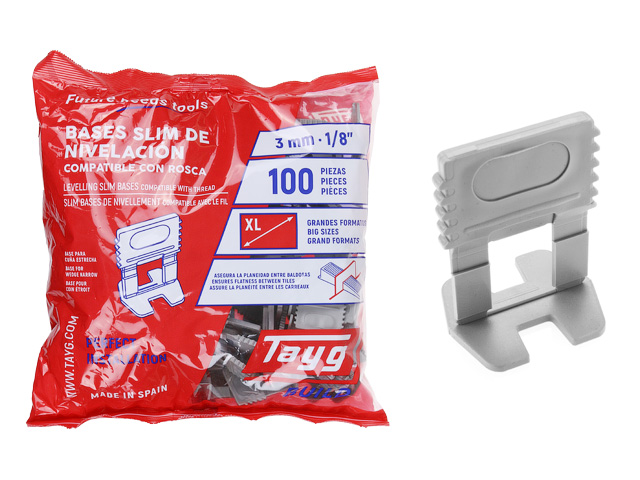 Основа для укладки плитки узкая с резьбой 3mm (100шт в упаковке) TAYG 913181