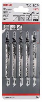 Пилка для лобзика T 301 BCP Precision for Wood (5 шт) BOSCH 2.608.633.A37