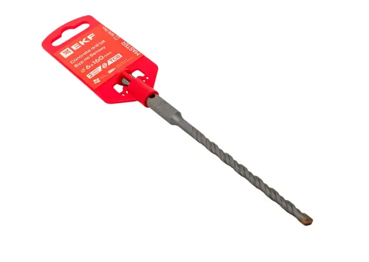 Бур по бетону SDS-plus 6х160 мм (2 резца) Master EKF db-6-160-2x4