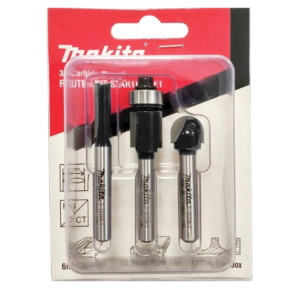 Фрезы_Набор 3 шт / хв 6 мм MAKITA D-70459