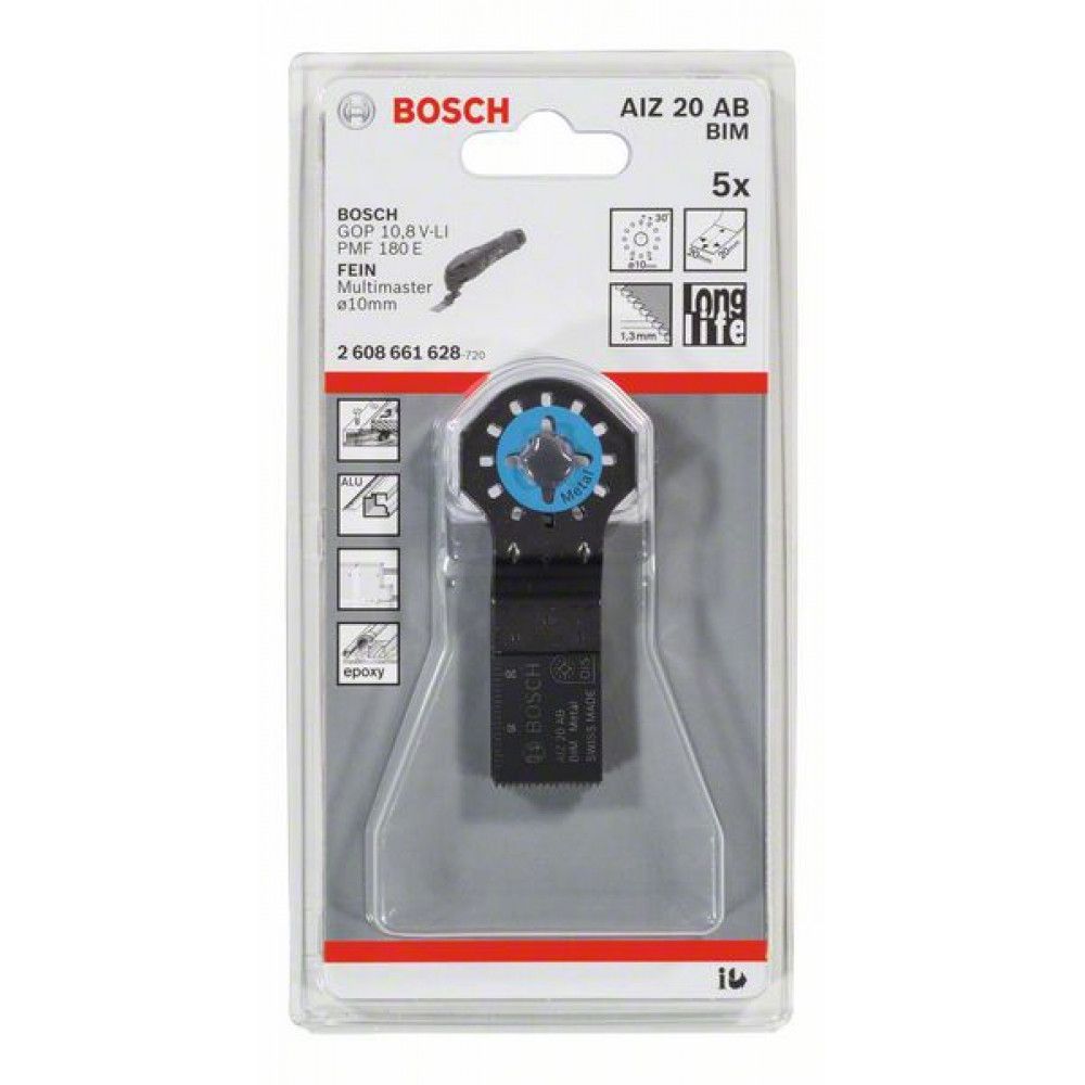 Starlock_Пильное полотно AIZ 20 AB Wood and Metal (BIM / 5 шт) BOSCH 2.608.661.628
