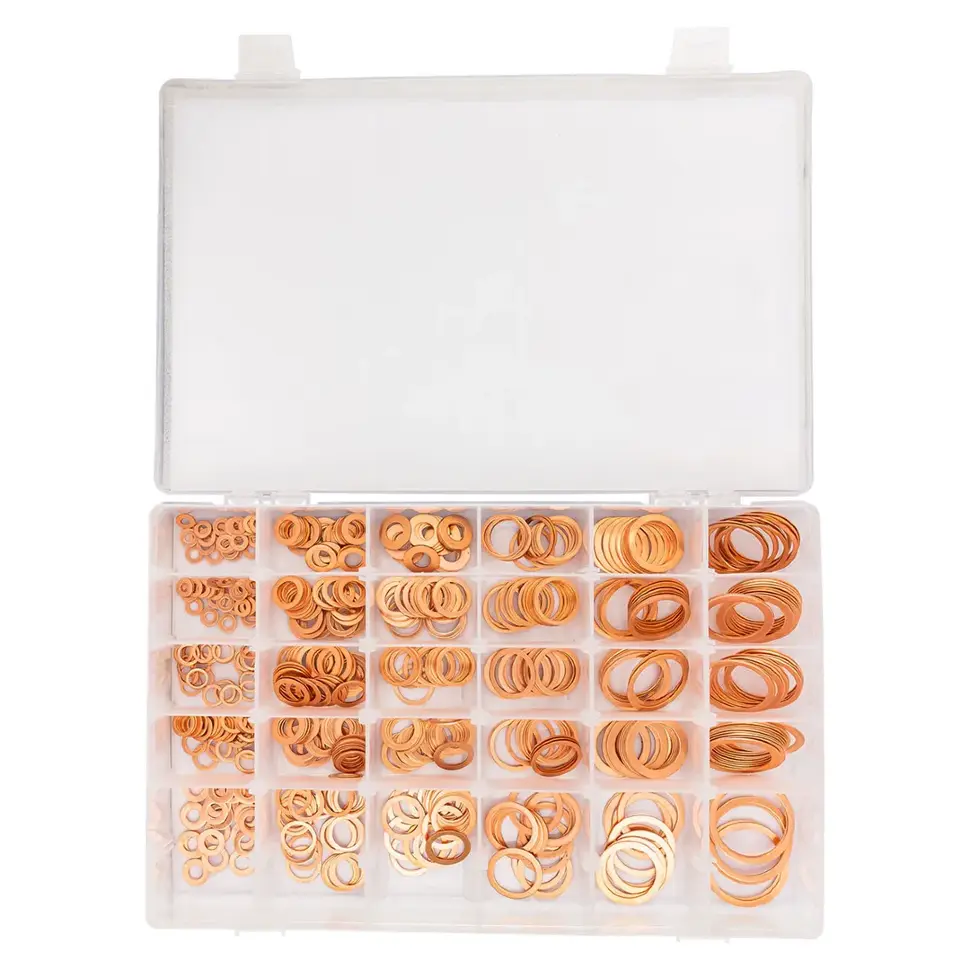 Шайбы медные, набор 580пр. RockFORCE RF-068711