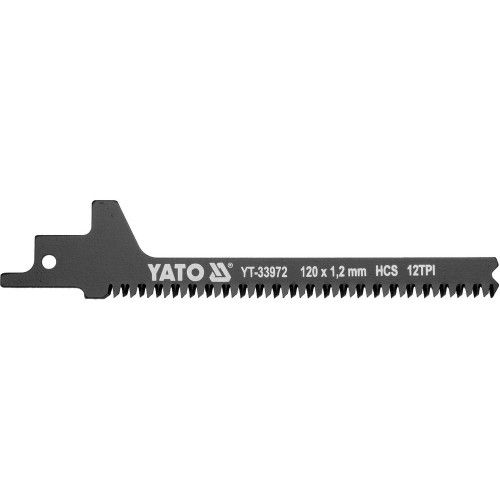 Полотно для сабельной пилы по дереву HCS 120mm 12TPI  YATO YT-33972