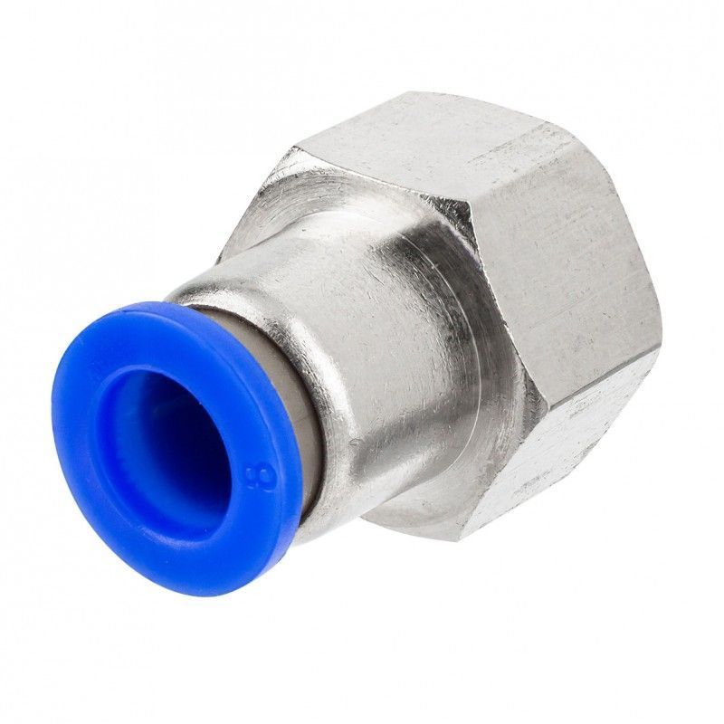Фитинг для пластиковых трубок 8мм с внутренней резьбой 3/8" Rock FORCE RF-SPCF08-03