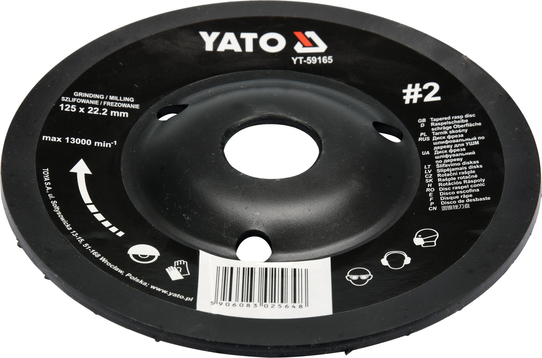 Диск-фреза универсальный для УШМ 125mm #2  YATO YT-59165