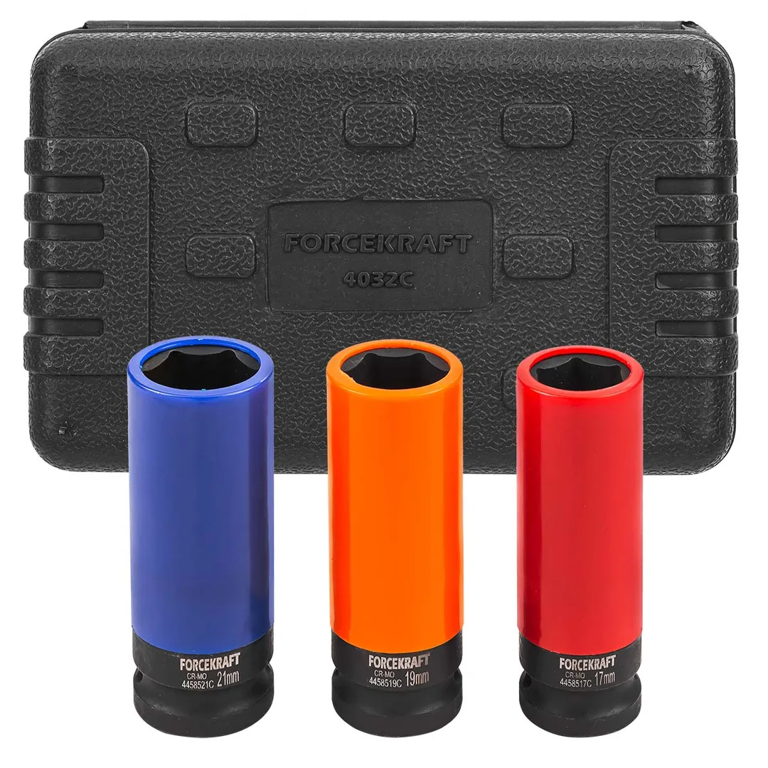 Набор головок ударных тонкостенных 3пр. 1/2" FORCEKRAFT FK-4032C