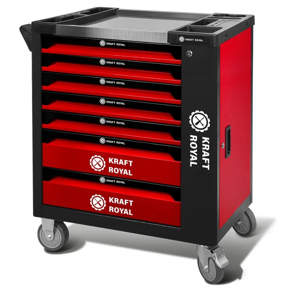 Набор ручных инструментов в стальной тележке ( 250пр. )  FORCEKRAFT-KRAFT ROYAL FK-55314