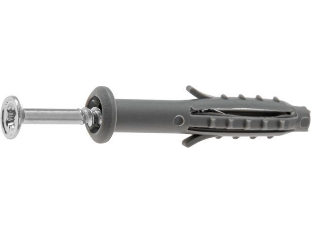 Дюбель-гвоздь с усом 6х40 mm полипропилен гриб (200 шт в карт. уп.) STARFIX SMC3-38255-200