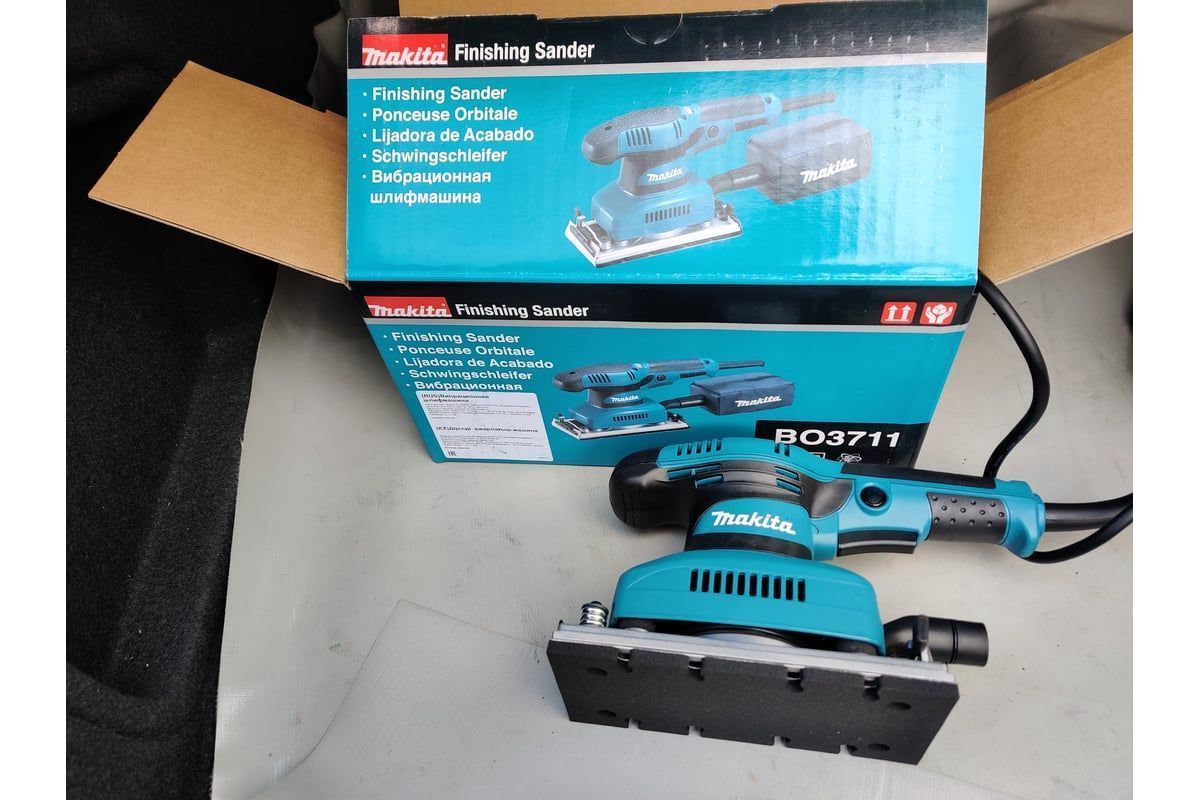 Вибрационная шлифмашина BO3711 (Коробка), MAKITA BO3711