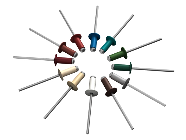 Заклепка вытяжная 4.8х12 мм алюминий/сталь, RAL 3005, 10000 шт, винно-красный, STARFIX SM-99229-10000