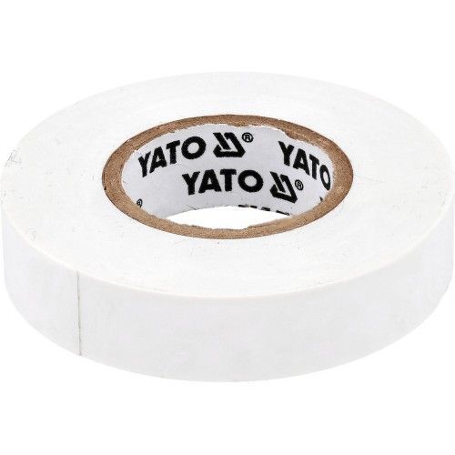 Изолента ПВХ белая 15мм х 20м х 0,13мм  YATO YT-81596