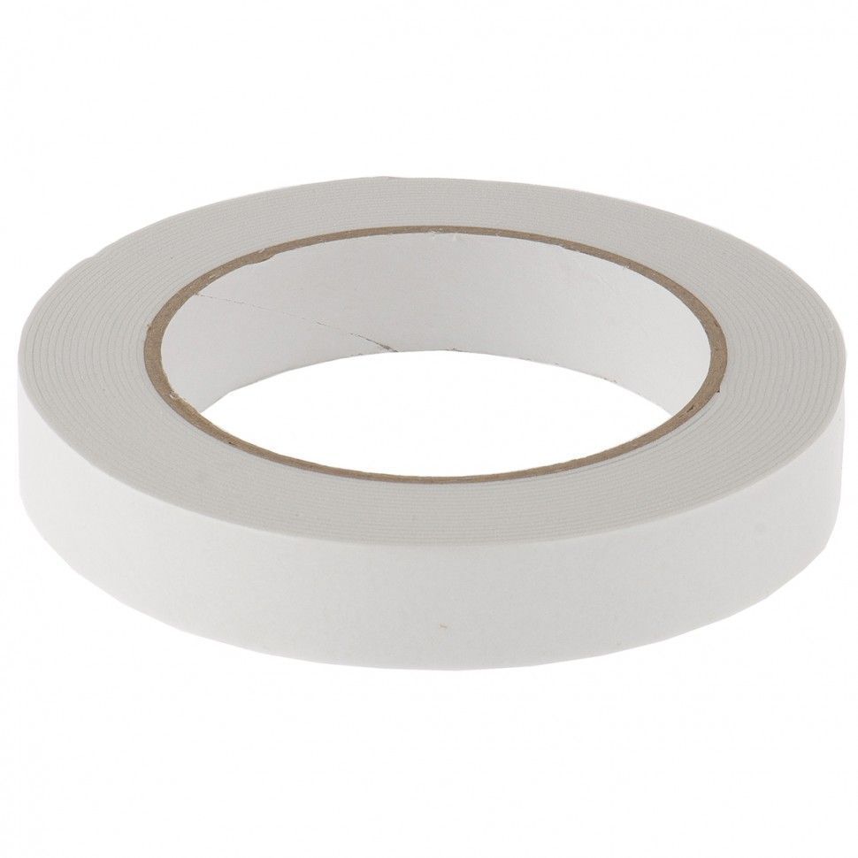 Лента клейкая на вспененной основе, двусторонняя, белая, 19 мм х 5 м Matrix 89080