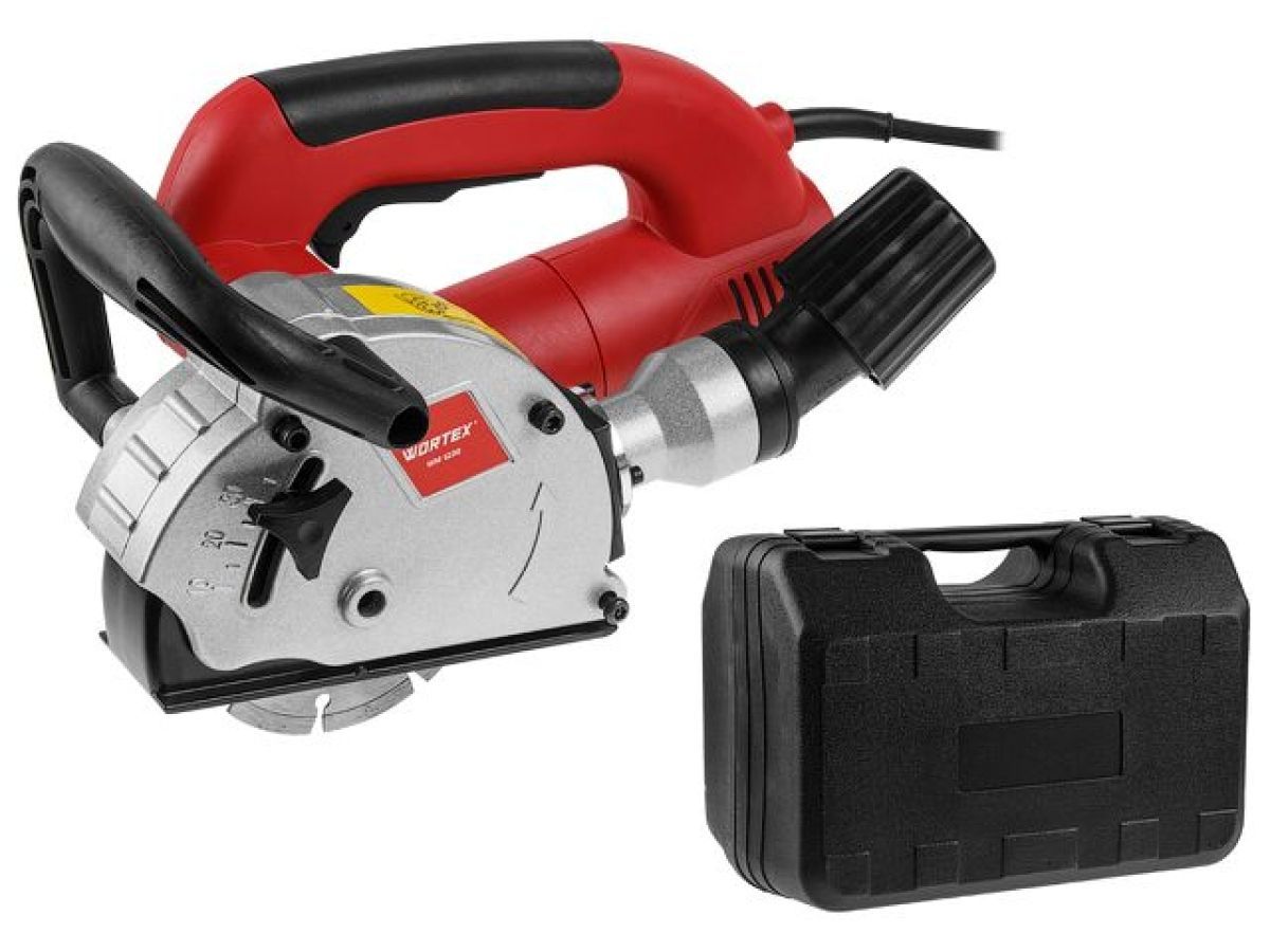 Штроборез WM 1230 в чем. (1320Вт, 125mm, глубина до 30mm, вес 4кг) WORTEX 330247