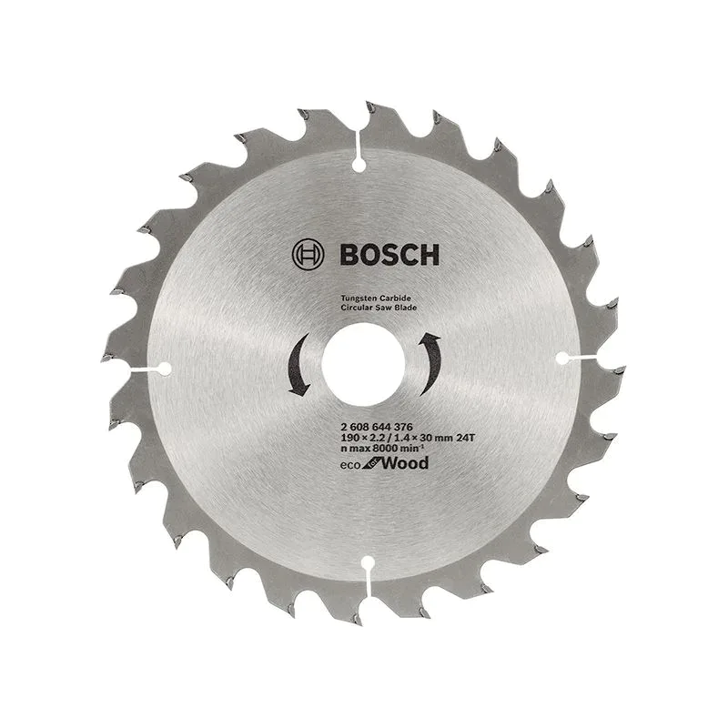 Пильный диск 190х2,2х30 мм Z24 ECO for Wood  BOSCH 2.608.644.376