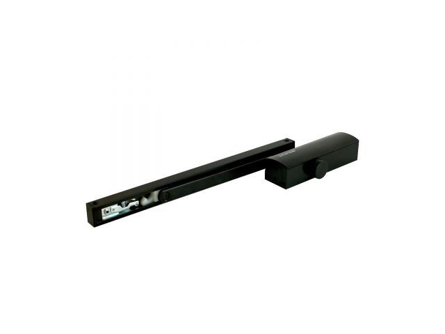 Доводчик дверной БУЛАТ PROFI  ДД 802/3 AH-B (40-80 кг) черный, морозостойкий со скольз. УЗК 15012