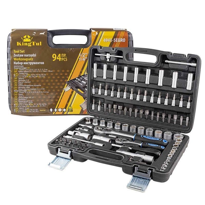 Набор инструментов 94пр.1/2",1/4" (6гр.)  KINGTUL KT-4941-5EURO