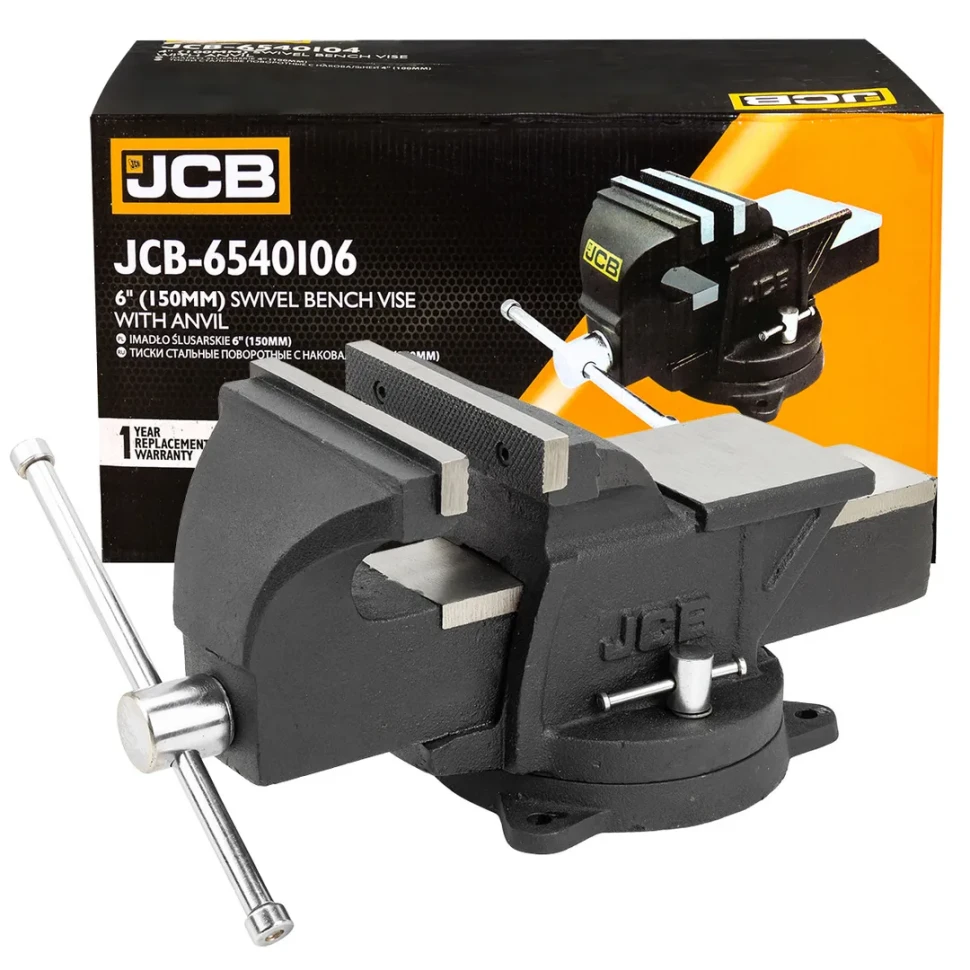 Тиски стальные поворотные с наковальней 6''- 150 мм JCB JCB-6540106