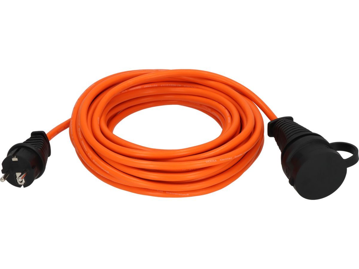 Удлинитель-шнур 10м (1 роз., 3.3кВт, с/з, ПВС) Comfort-Line (IP44, провод 3х1,5мм2, сила тока 16А, с/з - с заземляющим контактом) BRENNENSTUHL 1169930
