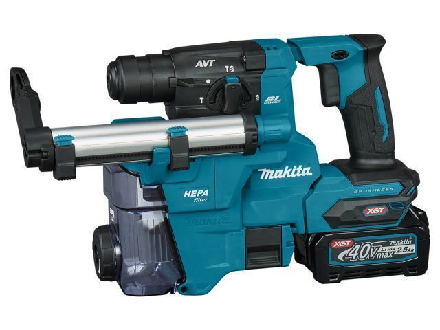 Аккум. перфоратор XGT , 40В, 2АКБ  2.5 А/ч Li-Ion, 2.1 Дж,  MAKITA HR010GD201