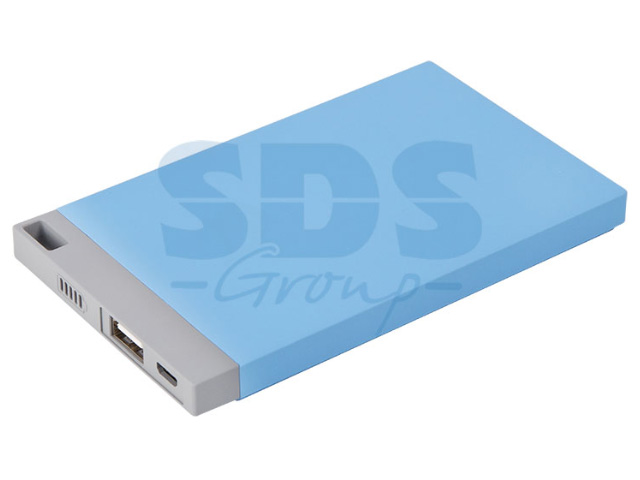 Устройство зарядное портативное Power Bank 4000mAh, USB голубое  ...REXANT 30-0500-3