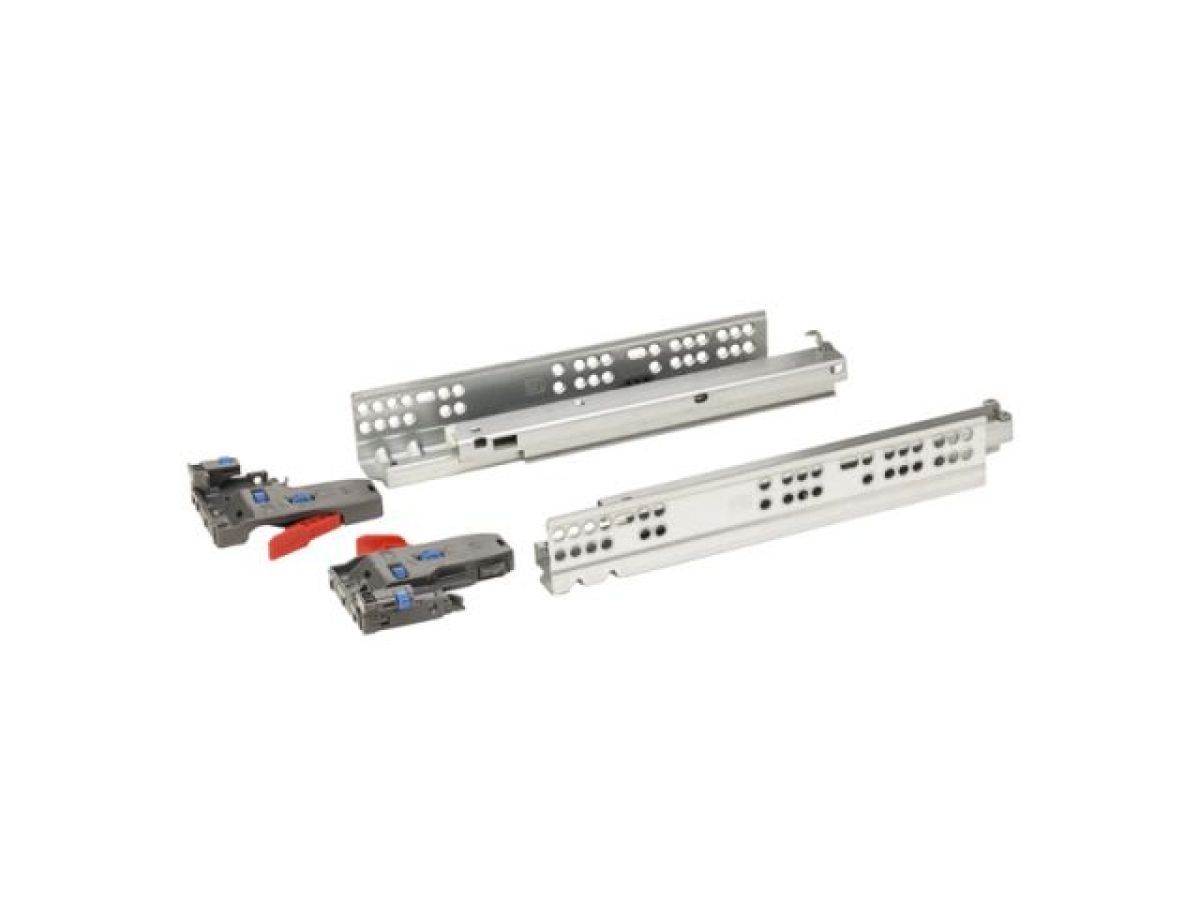Направляющая шариковая скрытого типа 450 mm Clip-on push to open полного выдв. 2 шт  STARFIX SMF-18053