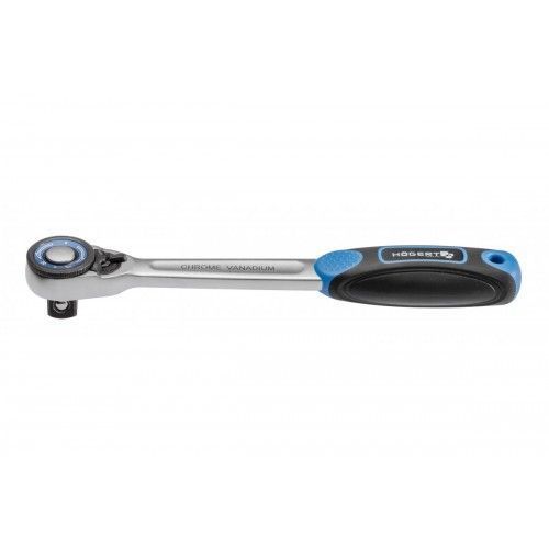 Ключ трещоточный для головок 3/8" 72T с поворотным диском CrMo  ...HOEGERT HT1R308