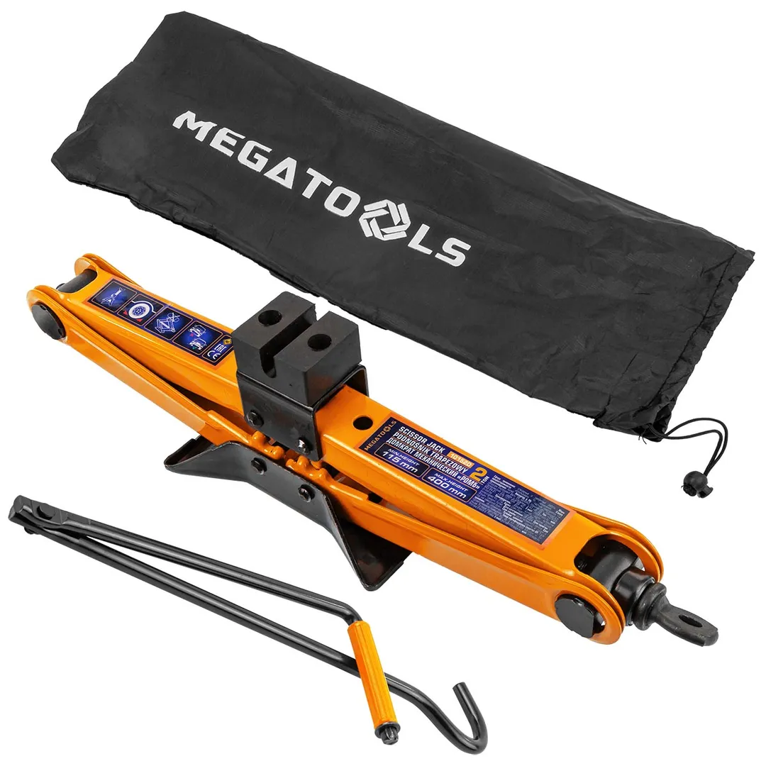 Домкрат механический ромбический, 2т  MEGATOOLS MT-10152D