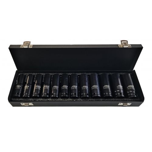 Головки торцевые ударные 1/2" 6гр. 10-24мм L78мм СrMo, набор 12 предметов H-D HD-12102406BLS