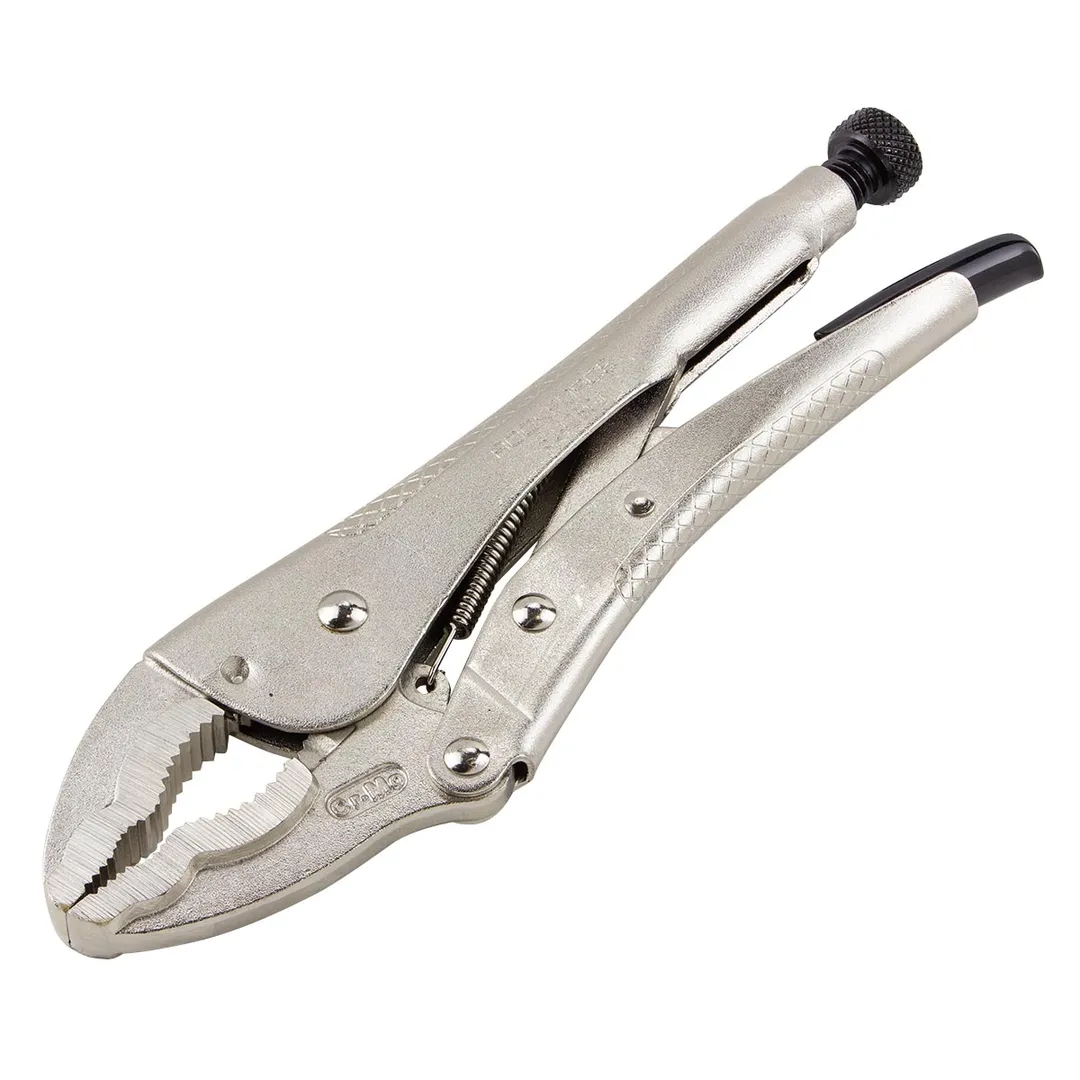 Зажим гейферный с двойным овальным захватом 10"-250мм Rock FORCE RF-614250J
