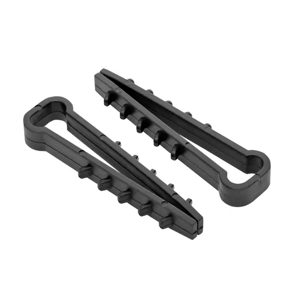 Дюбель-хомут для плоского кабеля (5-8мм) черный (100шт.) EKF plc-nccf-5x8b