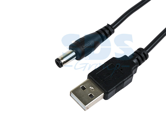 Кабель USB штекер - DC разъем питание 2.1х5.5 mm, 1.5м  REXANT 18-0231