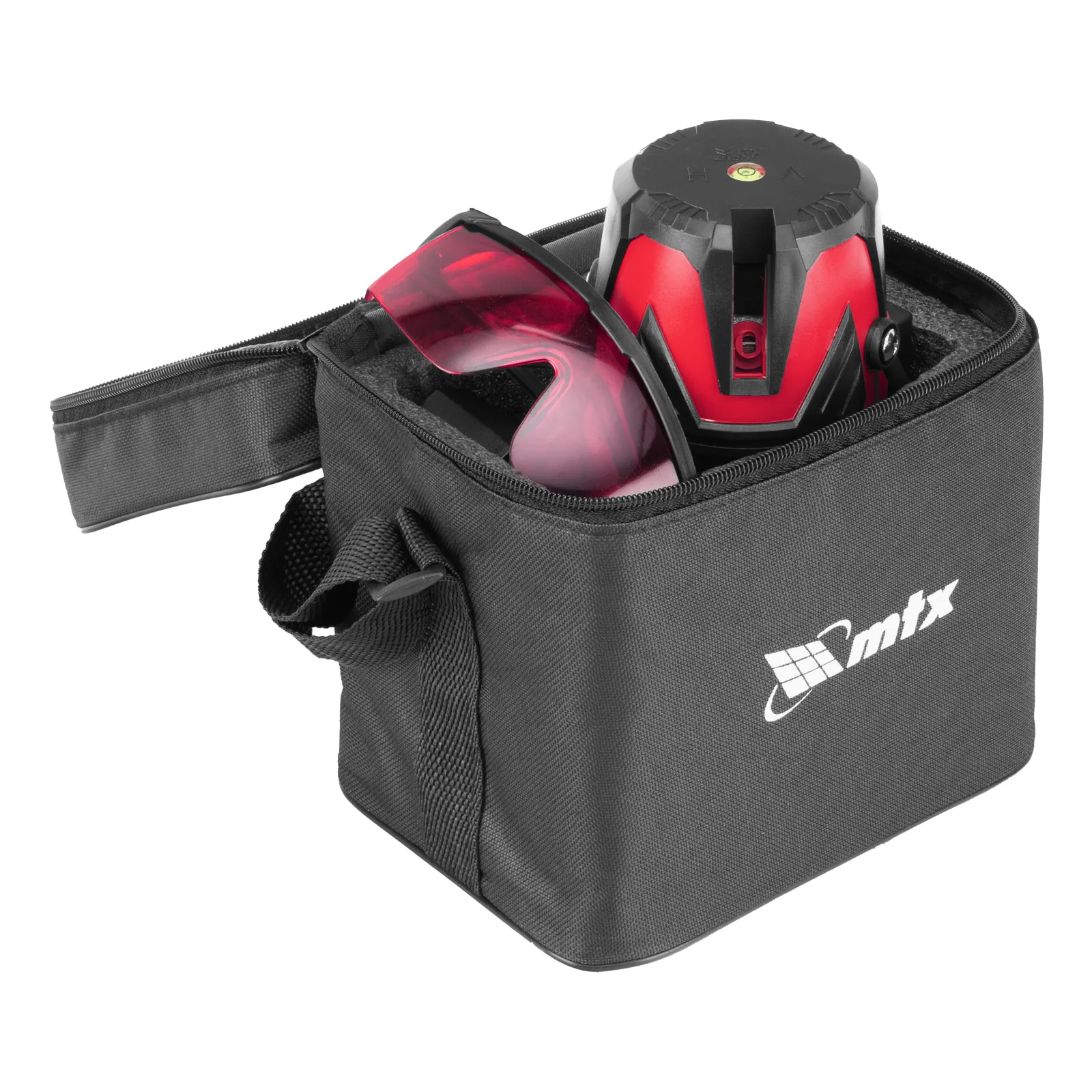 Лазерный уровень MXL RED, 30 м, красный луч, акк. Li 2400 mAh, сумка, резьба 5/8"  MTX 35012