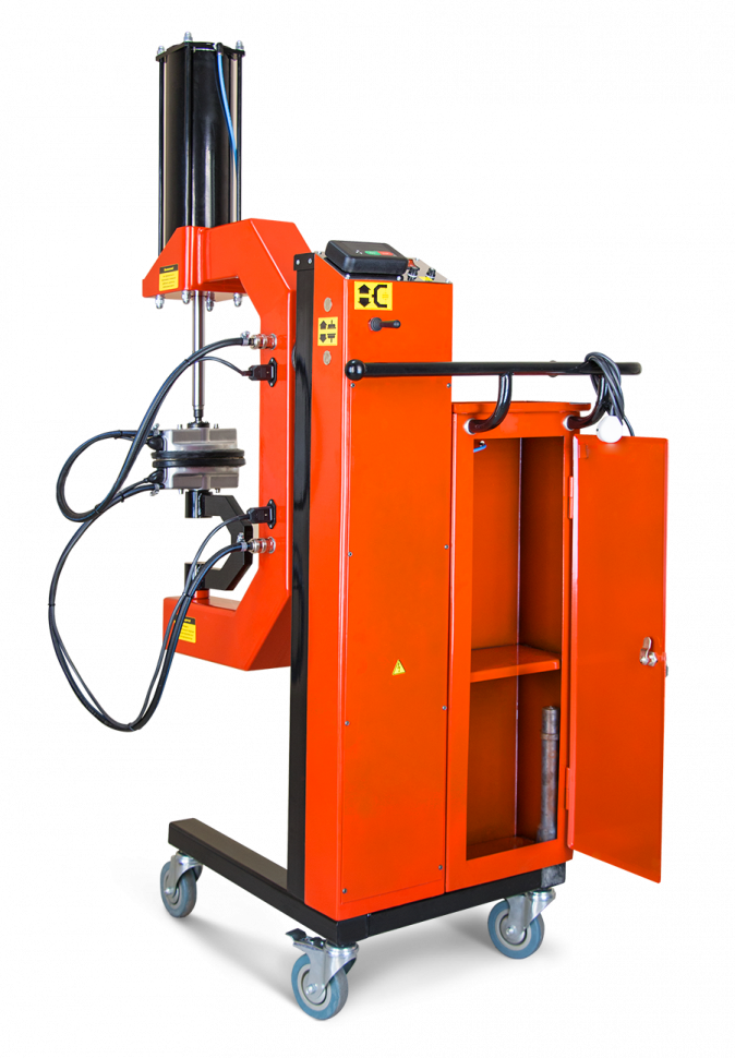 Эльф - П Электрический вулканизатор (220В, 1200Вт с двумя нагр. элементами t=145ºС и пневмоприводом, подкатной) Сибек ВЭП7.000.000-14СБ