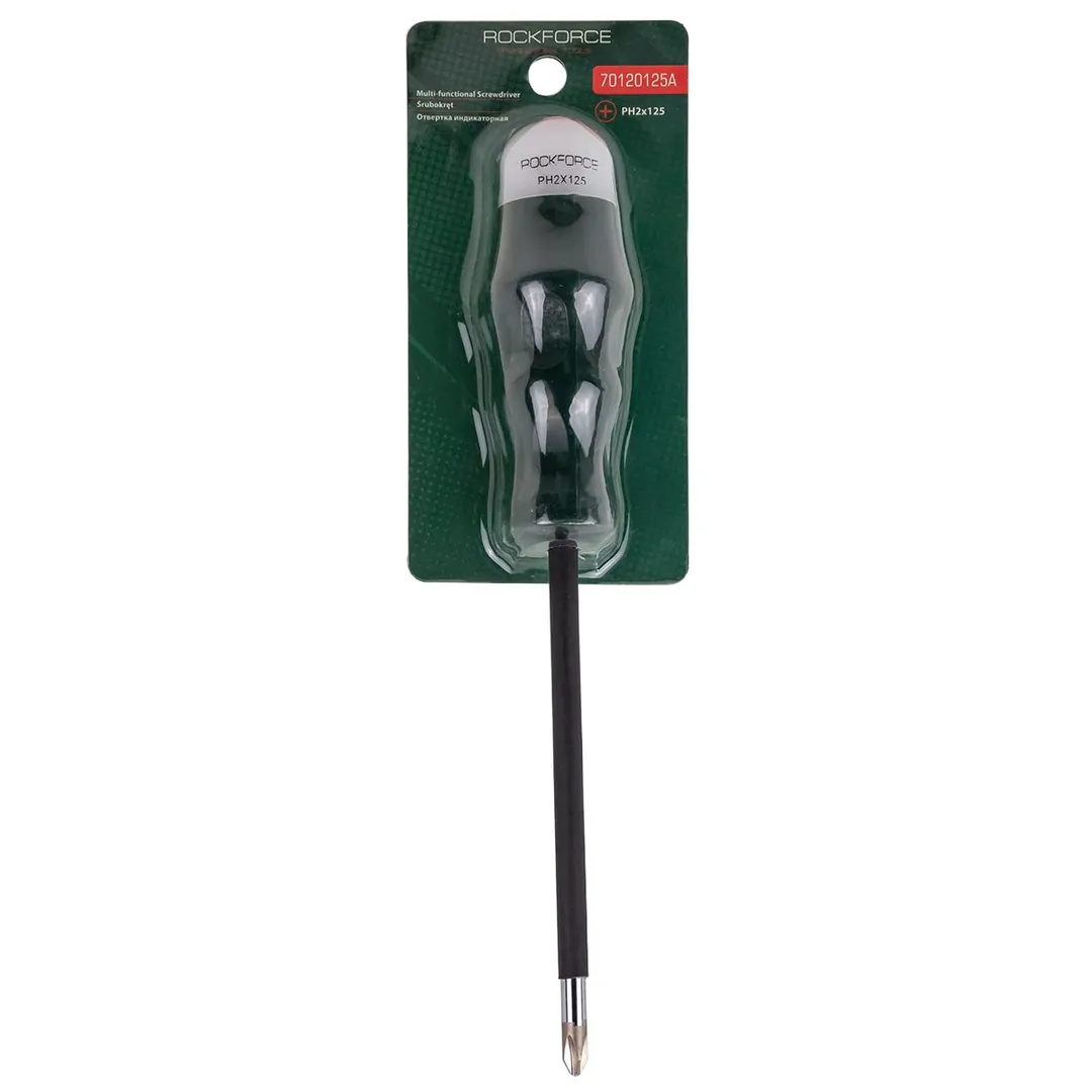 Отвертка индикаторная PH2x125  Rock FORCE RF-70120125A