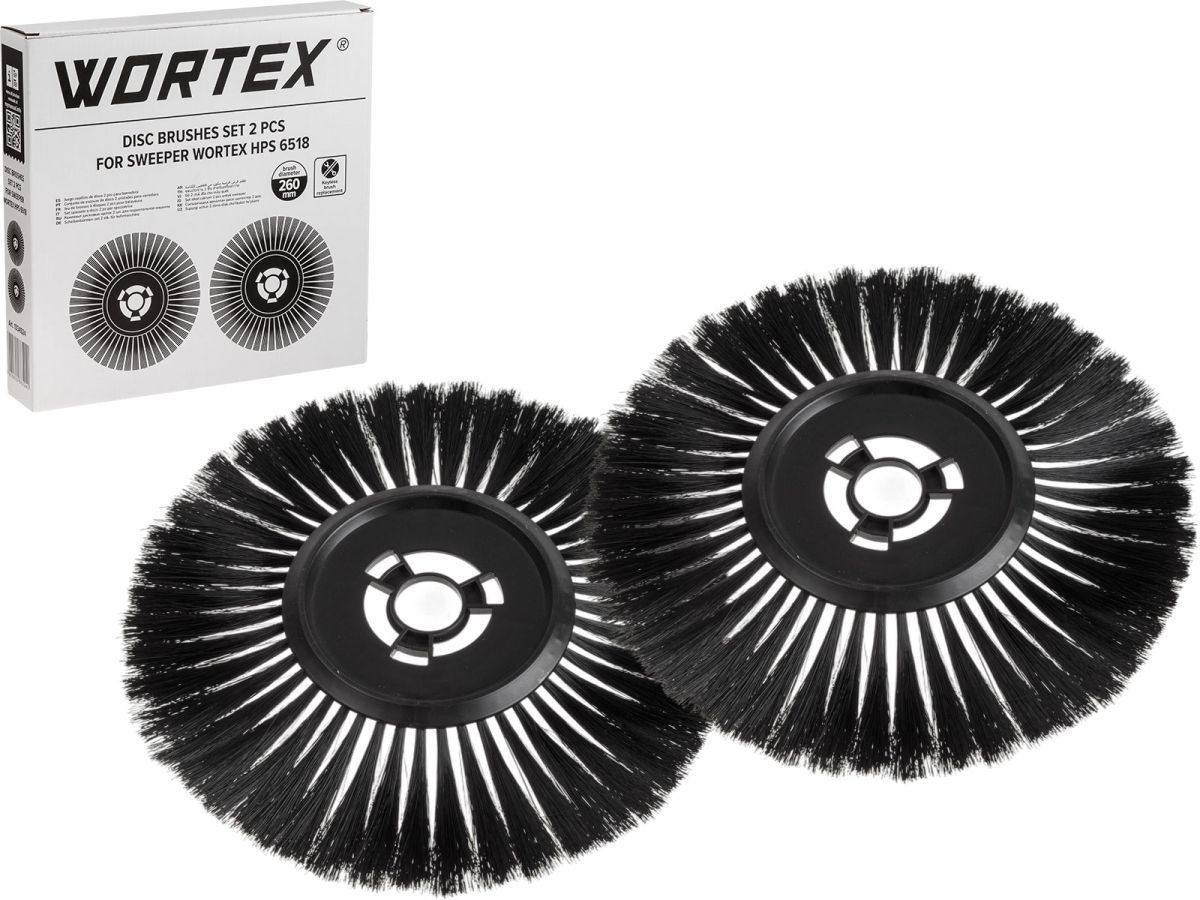 Комплект дисковых щеток 2 шт. для подметальной машины HPS 6518 WORTEX 1334524
