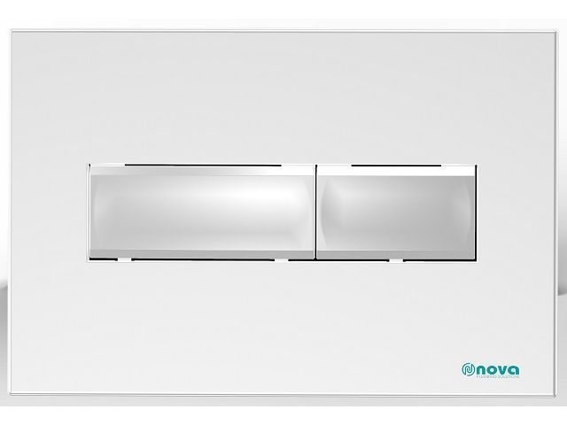 Кнопка для инсталляции Slim (белая)  NOVA 7318