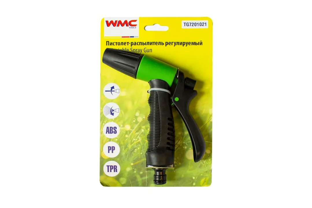 Пистолет-распылитель пластиковый регулируемый  WMC TOOLS TG7201021