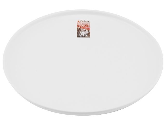 Тарелка обеденная керамическая. 25 см. серия ASIAN. белая  PERFECTO LINEA 17-112628