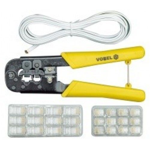 Пресс-клещи для обжима и зачистки кабеля (RJ45, RJ11) VOREL 45503