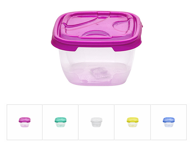 Контейнер прямоугольный 0.4 л, с крышкой, Frigo (105х105х65 mm) DRINA 10302