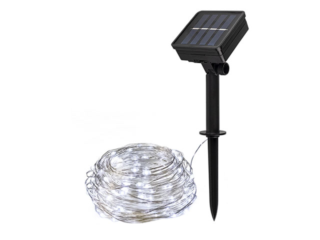 Светильник садовый на солнечной батарее SLR-G03-100W  (нить, хол. бел. 100 LED)  ...ФАZА 5033313