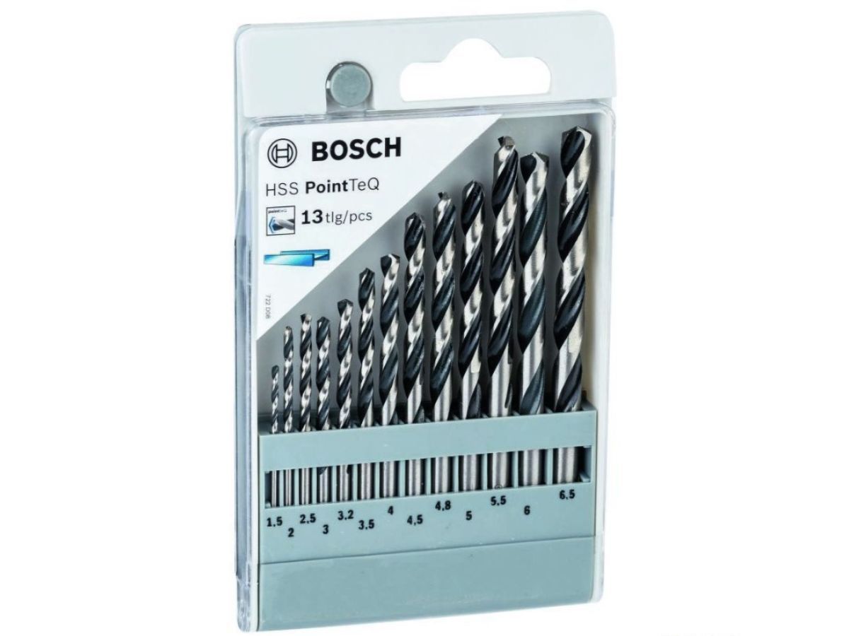 Набор сверл по мет. 13шт 1.5-6.5мм HSS-G PointTeQ BOSCH 2608577349