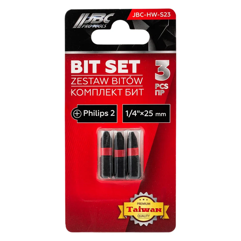 Бита PH2 1/4"х25мм (3шт./комп.)  JBC JBC-HW-S23