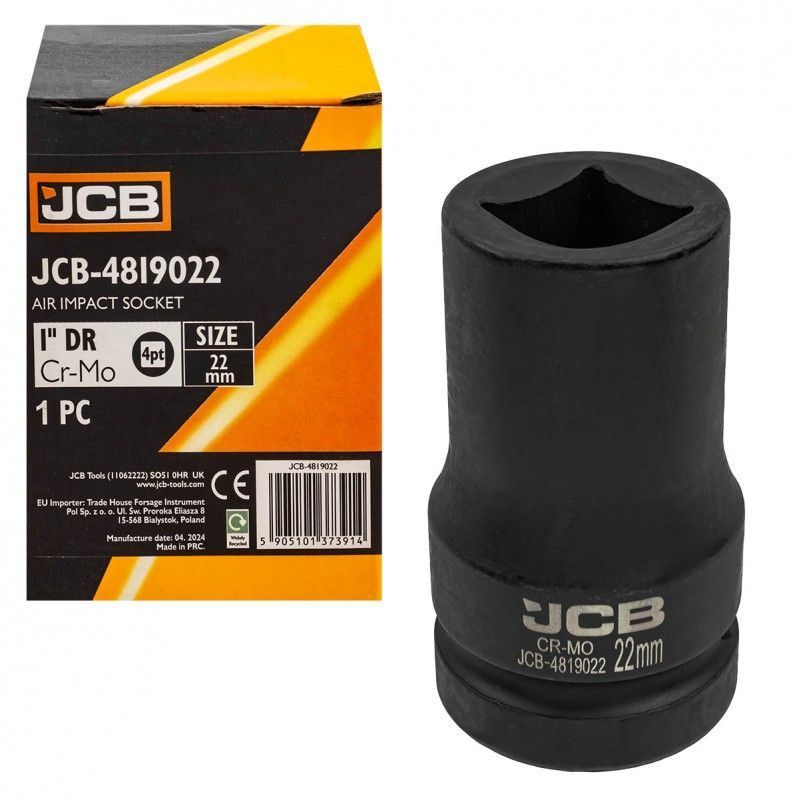 Головка ударная для футорки 1'', 22мм (4гр.)  JCB JCB-4819022