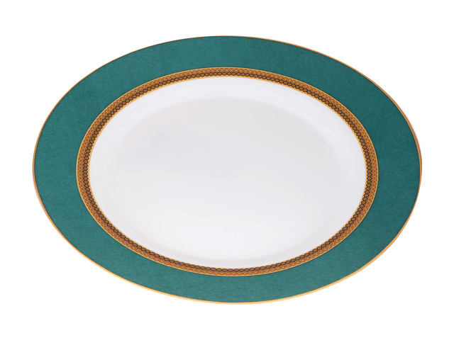 Тарелка обеденная стеклокерамическая, 275 mm, круглая, IMPRESS GREEN  ...DIVA LA OPALA 13-127536